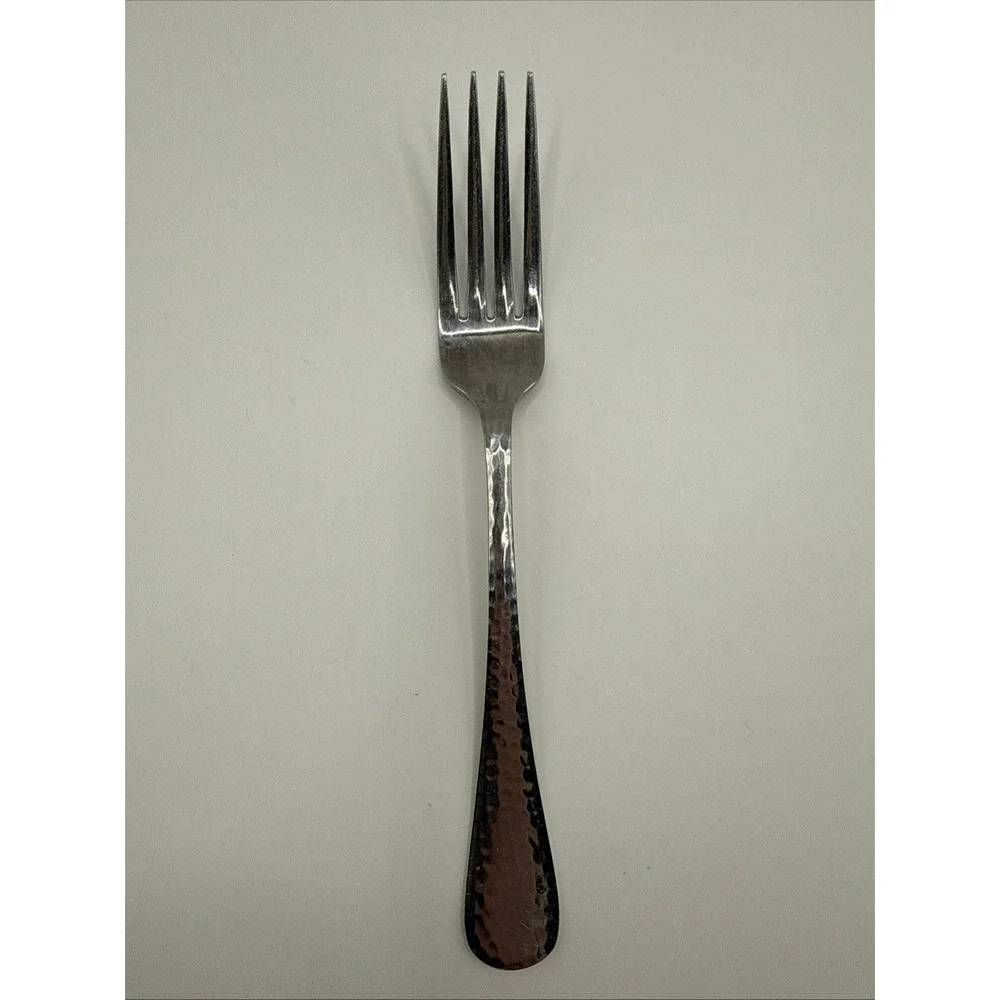 DINNER FORKS REED & BARTON‎ Hammered Antique Glossy 18/8 Stainless Korea
